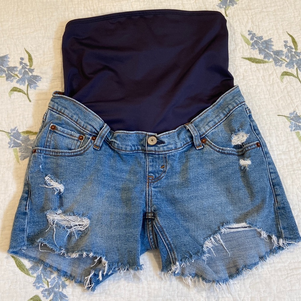 Abercrombie & Fitch Blue Jean Shorts